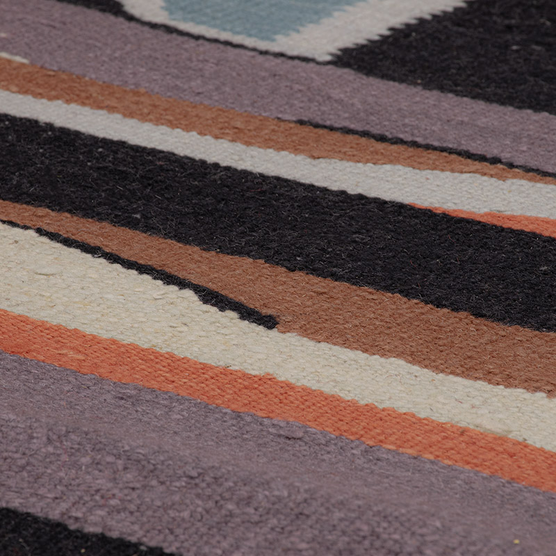 New Handwoven Turkish Kilim Rug - 6' 2" x 8' 5" (74" x 101") - K0091446