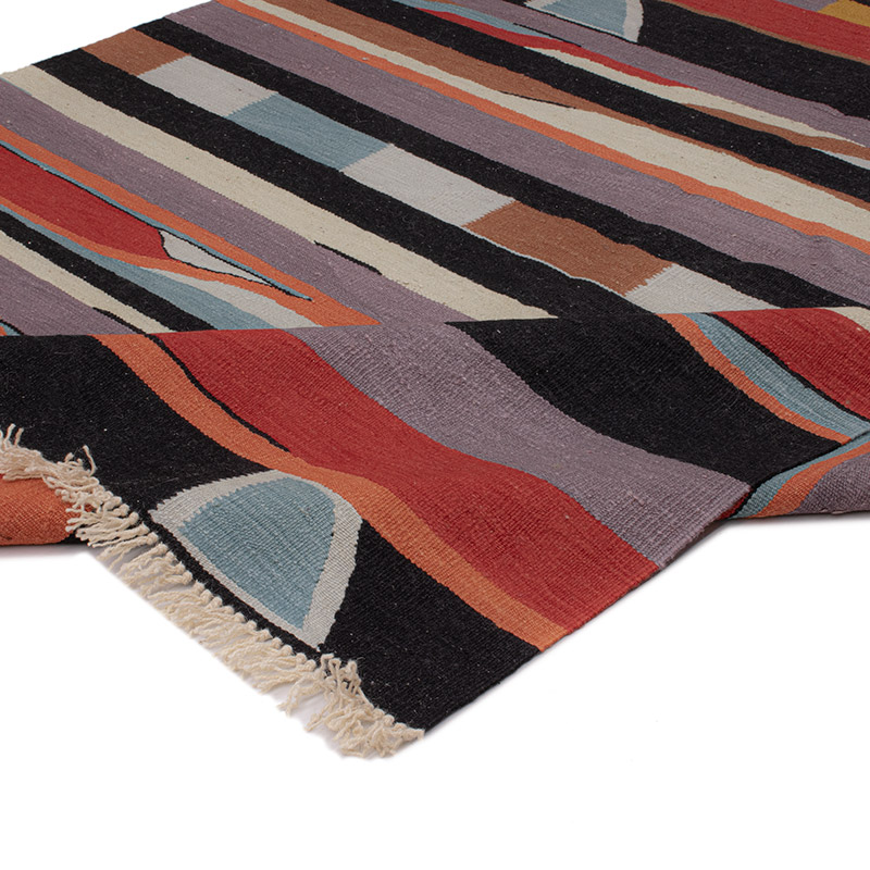 New Handwoven Turkish Kilim Rug - 6' 2" x 8' 5" (74" x 101") - K0091446