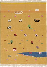 Yeni Kök Boya El Dokuma Kilim - 128 cm x 172 cm