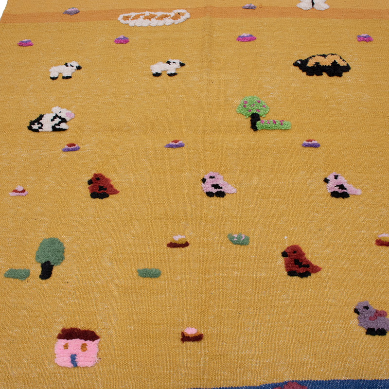 Yeni Kök Boya El Dokuma Kilim - 128 cm x 172 cm - K0091447