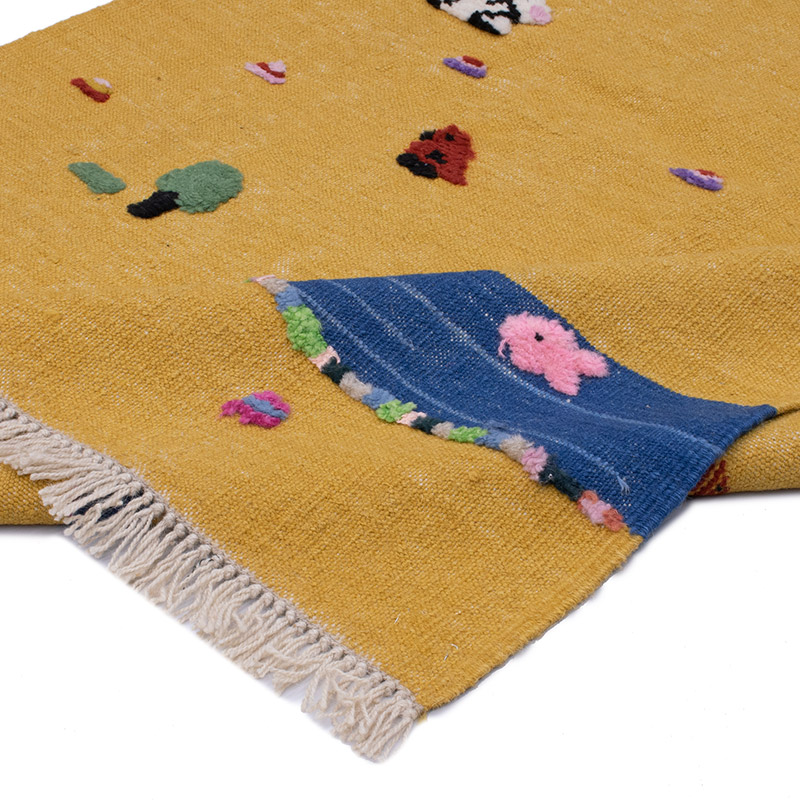 Yeni Kök Boya El Dokuma Kilim - 128 cm x 172 cm - K0091447