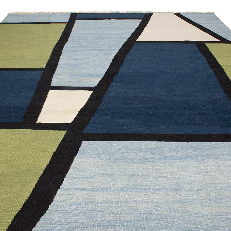 New Handwoven Turkish Kilim Rug - 8' 3" x 11' 3" (99" x 135") - K0091448