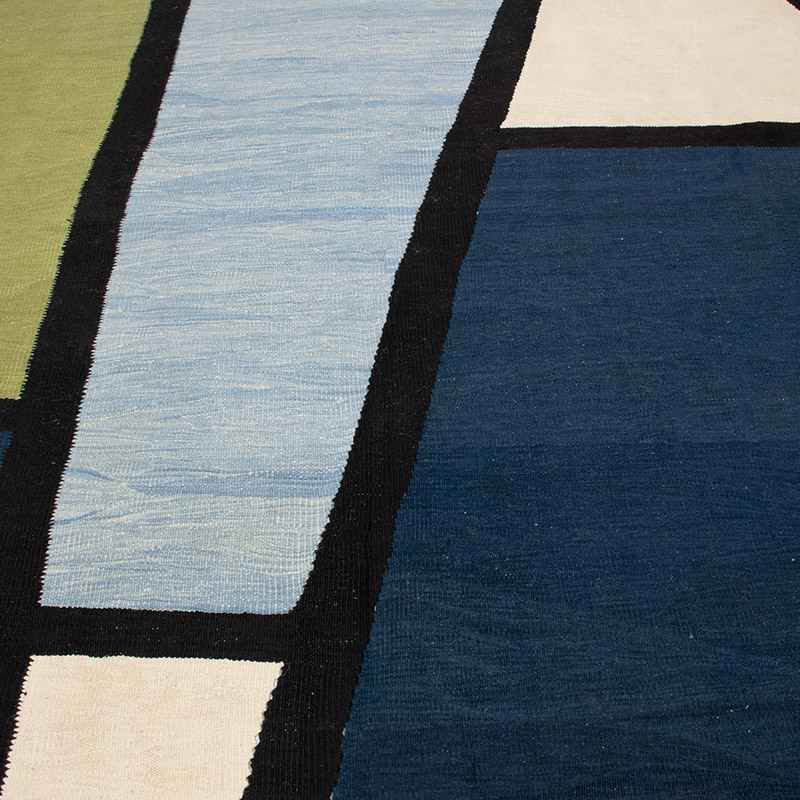 New Handwoven Turkish Kilim Rug - 8' 3" x 11' 3" (99" x 135") - K0091448