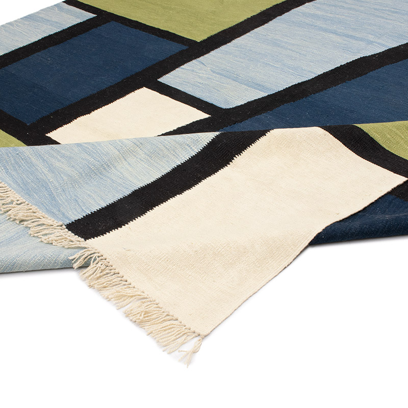 New Handwoven Turkish Kilim Rug - 8' 3" x 11' 3" (99" x 135") - K0091448