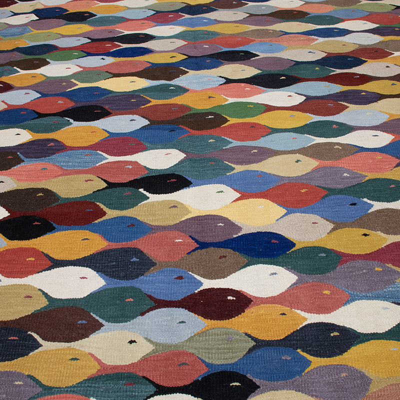 New Handwoven Turkish Kilim Rug - 9' 11" x 13' 7" (119" x 163") - K0091449