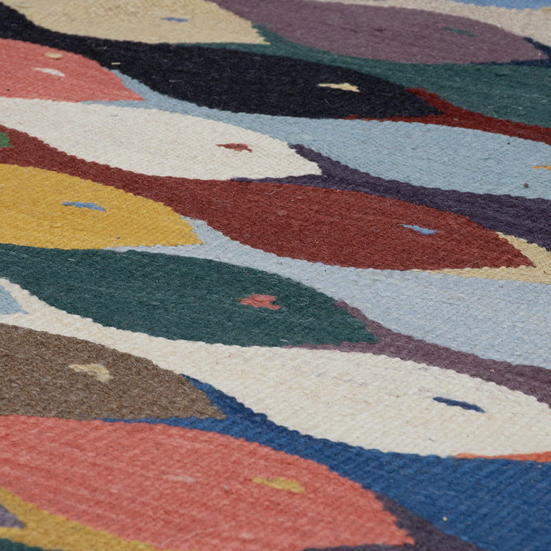 New Handwoven Turkish Kilim Rug - 9' 11" x 13' 7" (119" x 163") - K0091449