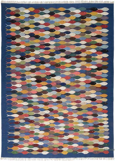 New Handwoven Turkish Kilim Rug - 9' 11" x 13' 7" (119" x 163")
