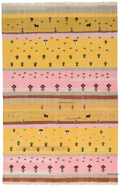 Nueva Alfombra Turca Kilim - 215 cm x 329 cm