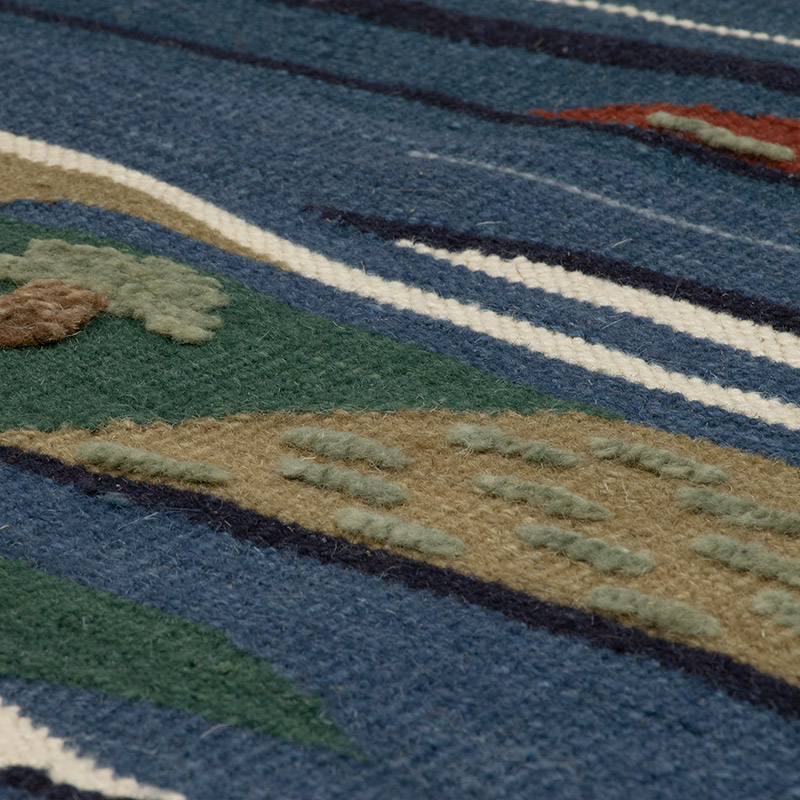 New Handwoven Turkish Kilim Rug - 4' 3" x 5' 11" (51" x 71") - K0091451
