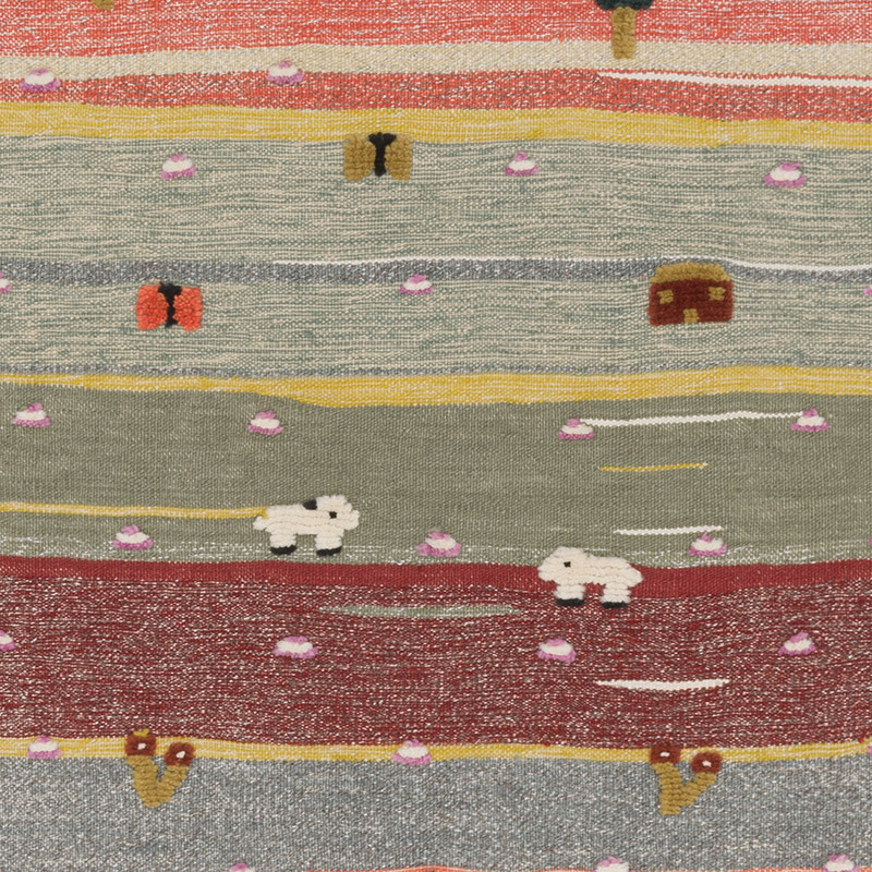 New Handwoven Turkish Kilim Rug - 3' 6" x 5' 6" (42" x 66") - K0091453