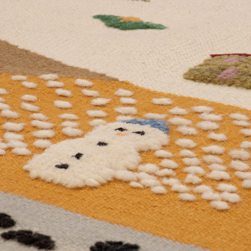New Handwoven Turkish Kilim Rug - 3' 5" x 4' 10" (41" x 58") - K0091455