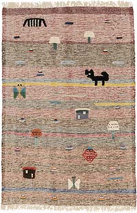 Yeni Kök Boya El Dokuma Kilim - 109 cm x 160 cm