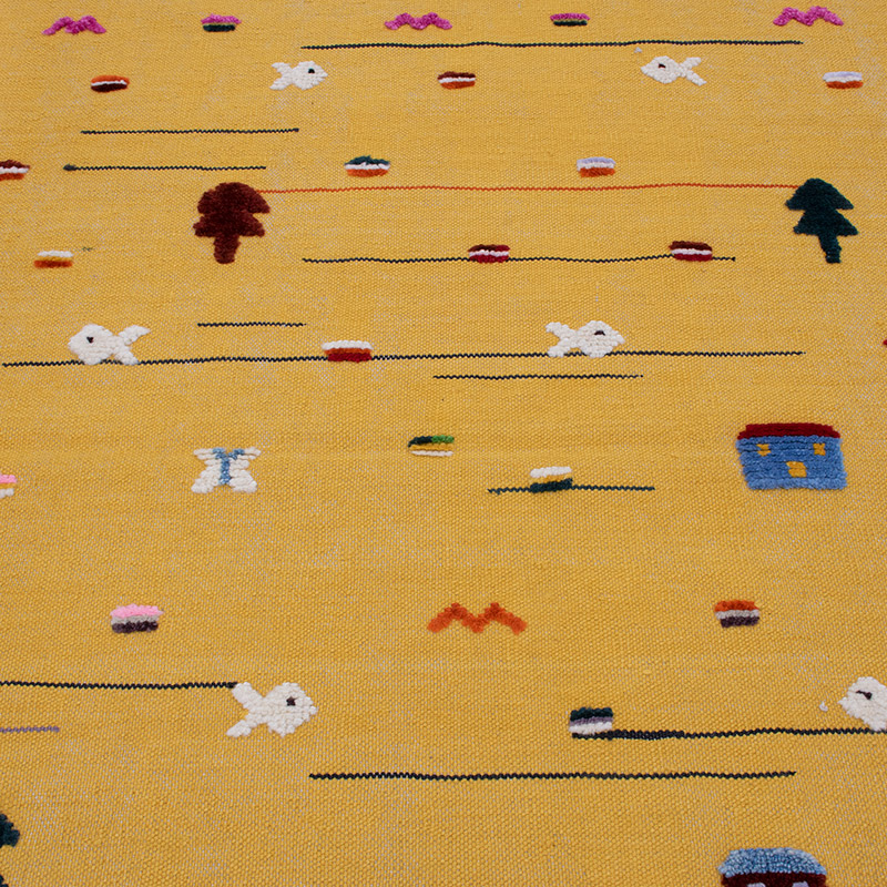 Yeni Kök Boya El Dokuma Kilim - 121 cm x 175 cm - K0091457