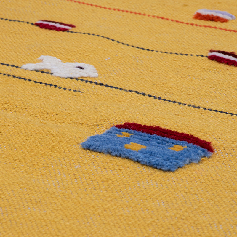 Yeni Kök Boya El Dokuma Kilim - 121 cm x 175 cm - K0091457