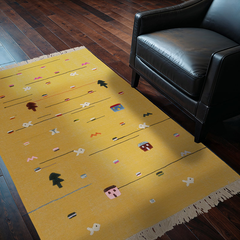 Yeni Kök Boya El Dokuma Kilim - 121 cm x 175 cm - K0091457