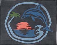 New Handwoven Turkish Kilim Rug - 5' 10" x 4' 7" (70" x 55")