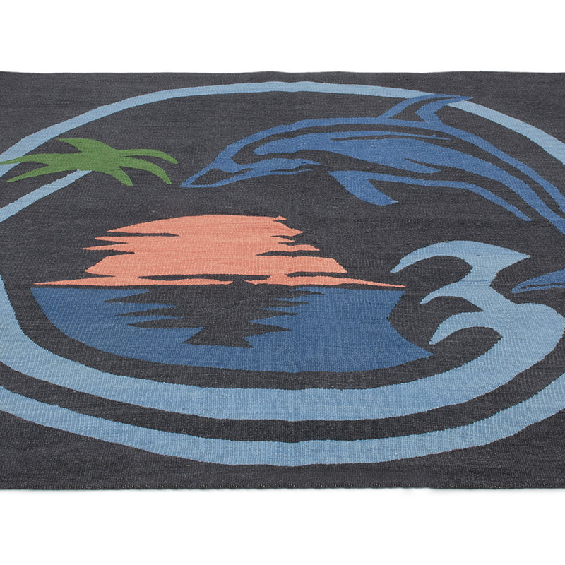 New Handwoven Turkish Kilim Rug - 5' 10" x 4' 7" (70" x 55") - K0091458