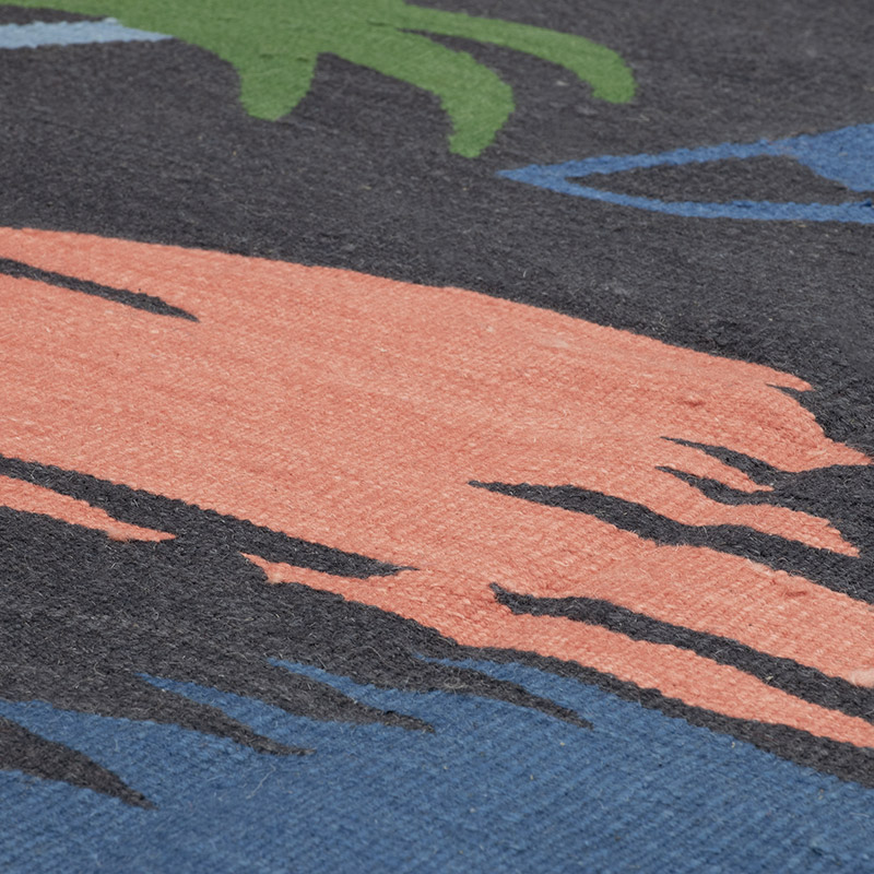 New Handwoven Turkish Kilim Rug - 5' 10" x 4' 7" (70" x 55") - K0091458