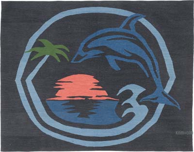 Nueva Alfombra Turca Kilim - 177 cm x 139 cm