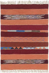 New Handwoven Turkish Kilim Rug - 3' 1" x 4' 2" (37" x 50")
