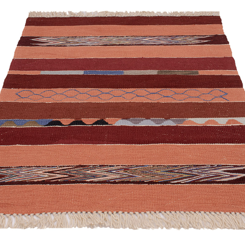 New Handwoven Turkish Kilim Rug - 3' 1" x 4' 2" (37" x 50") - K0091461