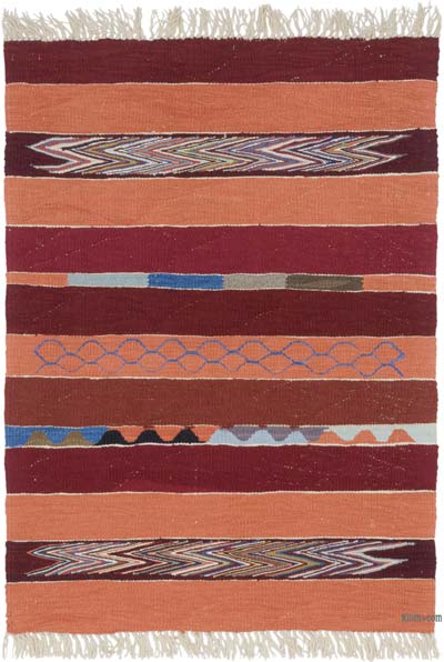 New Handwoven Turkish Kilim Rug - 3' 1" x 4' 2" (37" x 50")