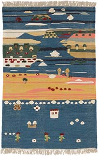 Nueva Alfombra Turca Kilim - 101 cm x 151 cm