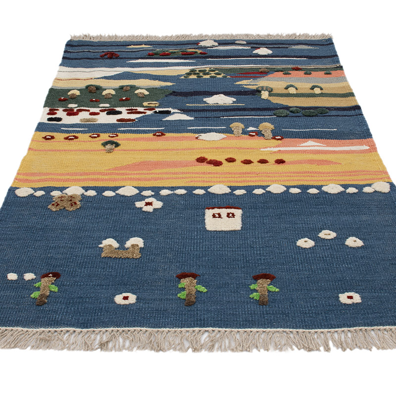 Nueva Alfombra Turca Kilim - 101 cm x 151 cm - K0091463