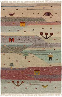 Yeni Kök Boya El Dokuma Kilim - 120 cm x 179 cm