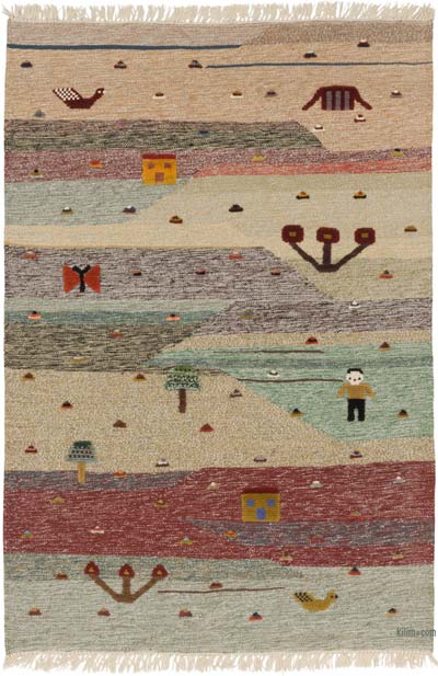 Nueva Alfombra Turca Kilim - 120 cm x 179 cm