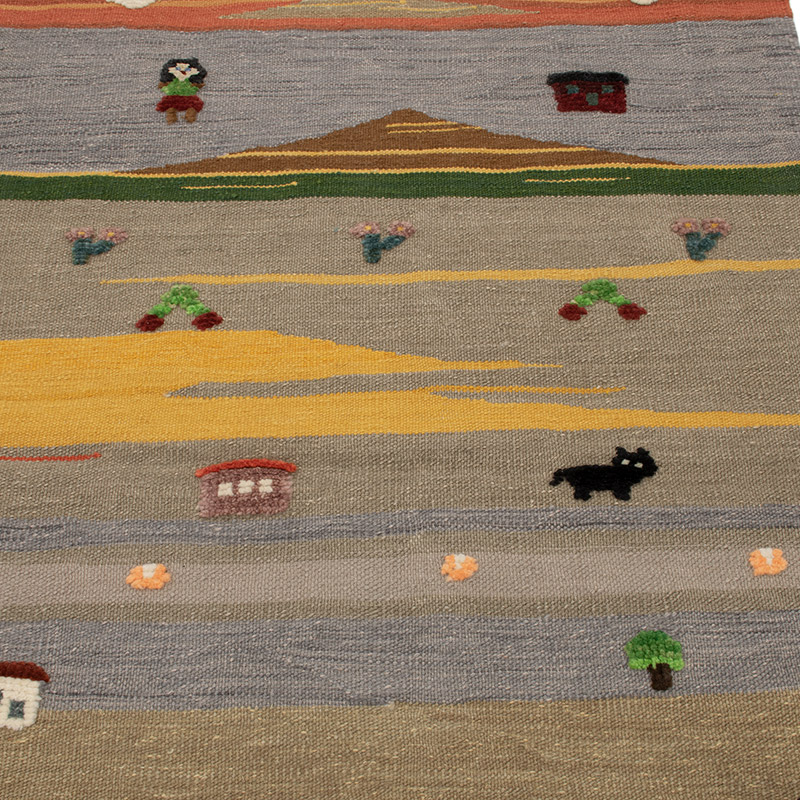 Yeni Kök Boya El Dokuma Kilim - 100 cm x 157 cm - K0091465
