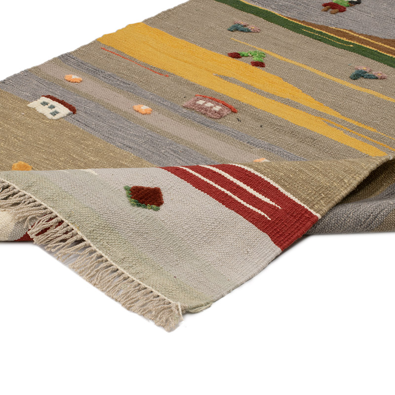 Yeni Kök Boya El Dokuma Kilim - 100 cm x 157 cm - K0091465