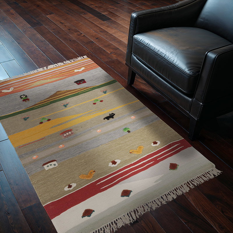 Yeni Kök Boya El Dokuma Kilim - 100 cm x 157 cm - K0091465