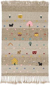 Yeni Kök Boya El Dokuma Kilim - 104 cm x 156 cm