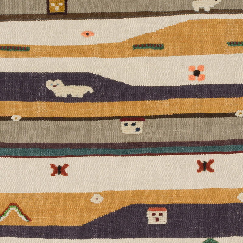 New Handwoven Turkish Kilim Rug - 3' 5" x 5' 2" (41" x 62") - K0091467