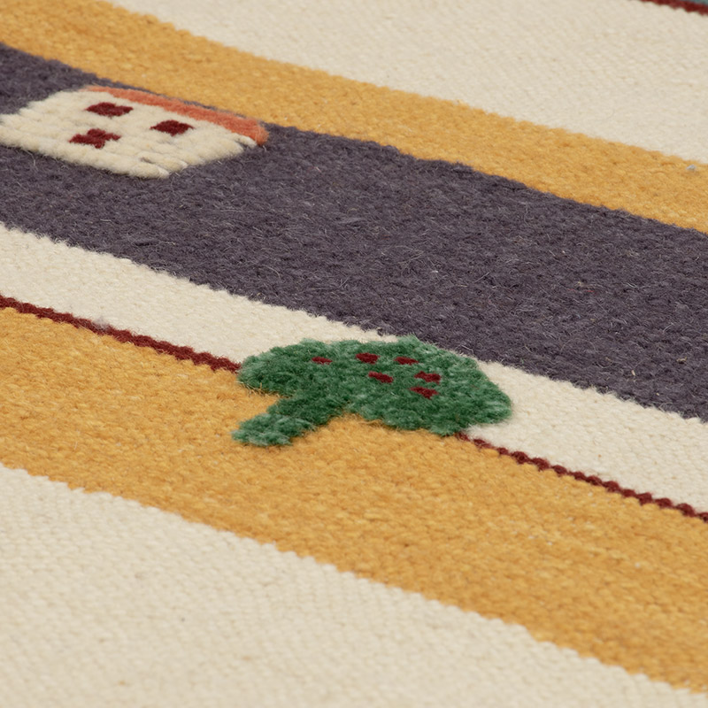 New Handwoven Turkish Kilim Rug - 3' 5" x 5' 2" (41" x 62") - K0091467