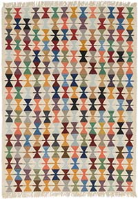New Handwoven Turkish Kilim Rug - 5' 1" x 6' 11" (61" x 83")