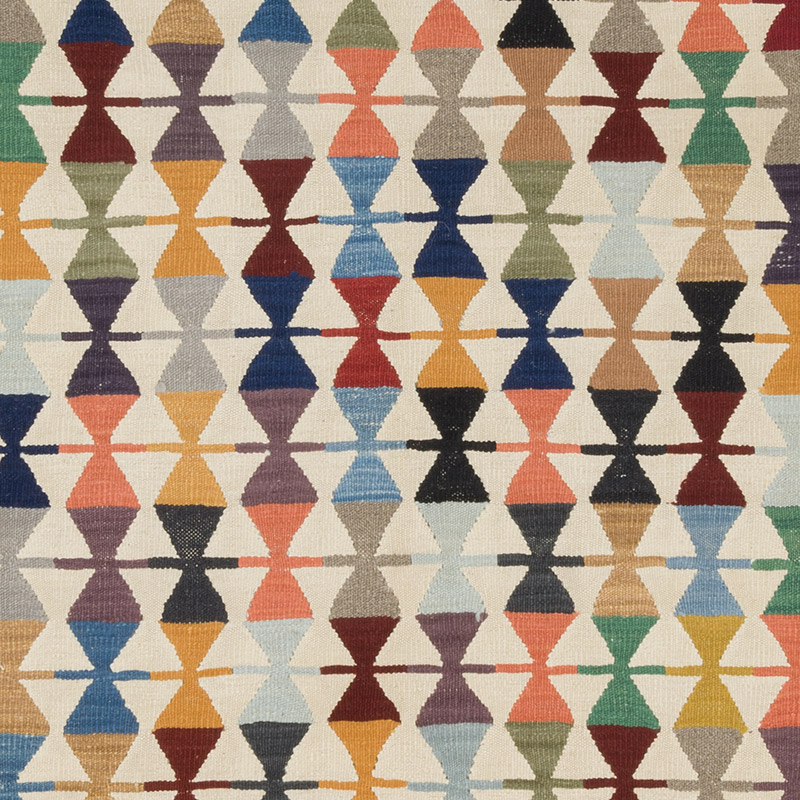 New Handwoven Turkish Kilim Rug - 5' 1" x 6' 11" (61" x 83") - K0091469
