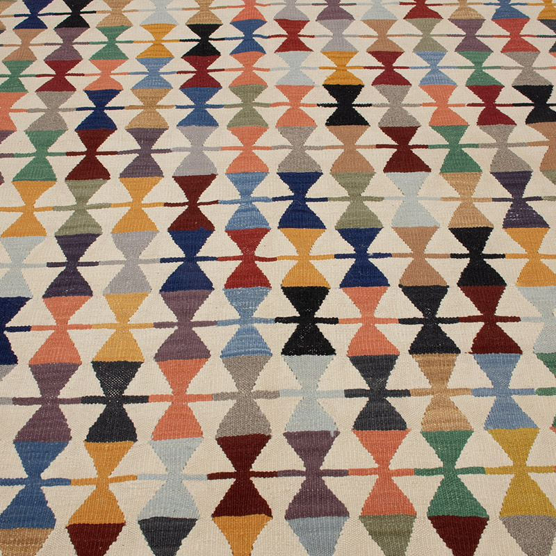 New Handwoven Turkish Kilim Rug - 5' 1" x 6' 11" (61" x 83") - K0091469