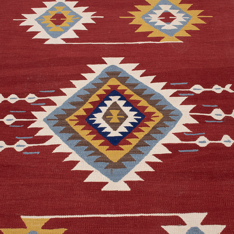 New Handwoven Turkish Kilim Rug - 4'  x 6' 3" (48" x 75") - K0091470