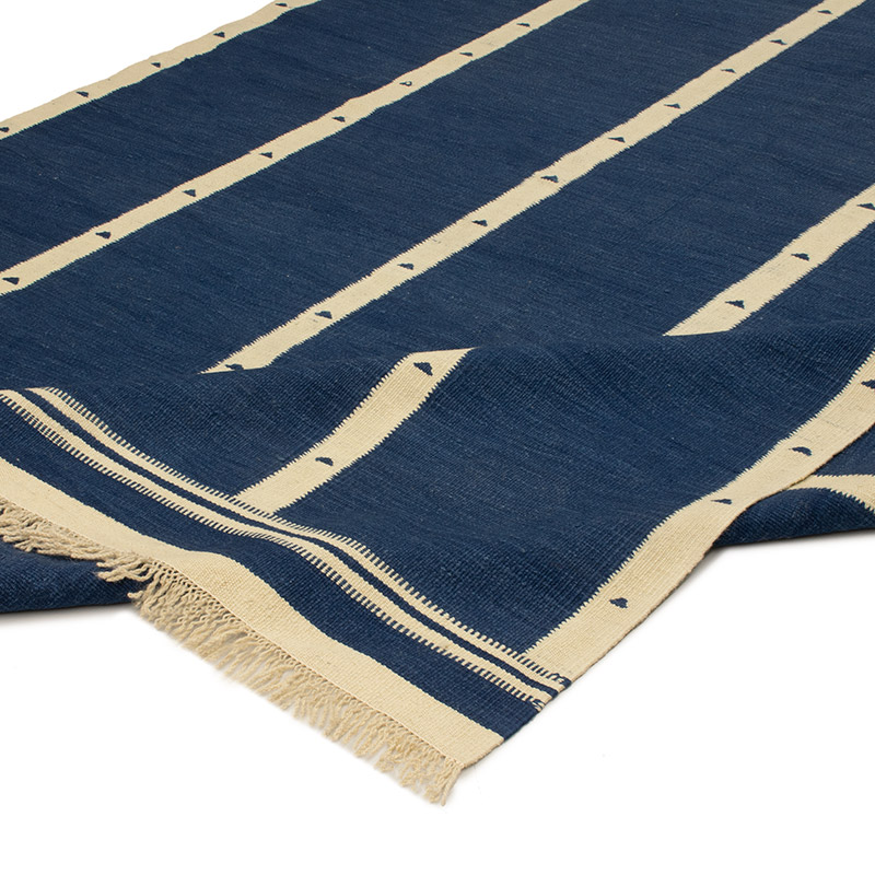 New Handwoven Turkish Kilim Rug - 6' 6" x 9' 11" (78" x 119") - K0091472
