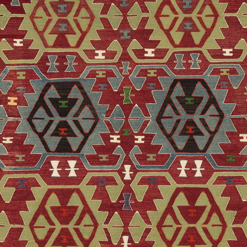 Vintage Denizli Kilim Rug - K0091473