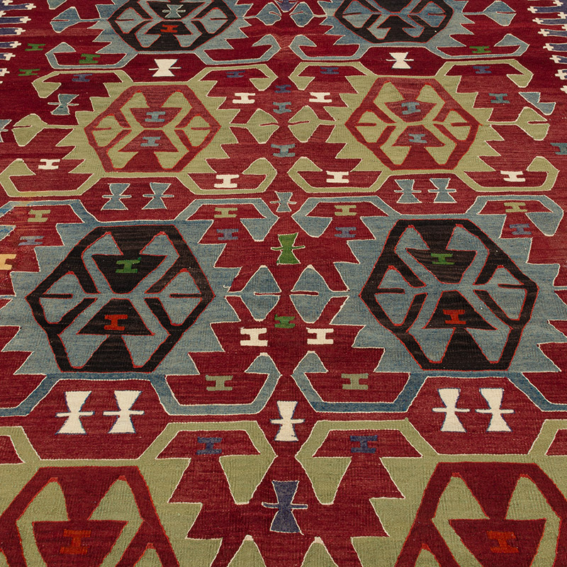 Vintage Denizli Kilim Rug - K0091473