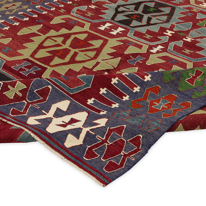 Vintage Denizli Kilim Rug - K0091473