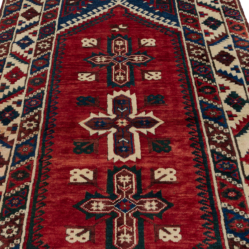Vintage Turkish Hand-Knotted Rug - 4'  x 6' 7" (48" x 79") - K0091478