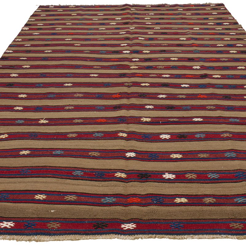 Vintage Fethiye Kilim Rug - K0091487