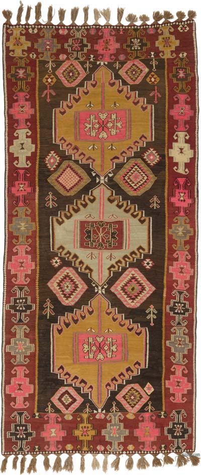 Vintage Kars Kilim Rug