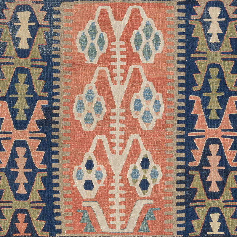 New Handwoven Turkish Kilim Rug - 3' 5" x 4' 8" (41" x 56") - K0091492