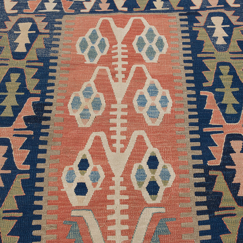 New Handwoven Turkish Kilim Rug - 3' 5" x 4' 8" (41" x 56") - K0091492