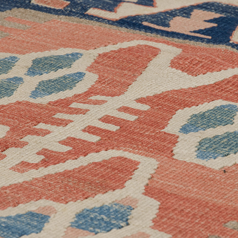 New Handwoven Turkish Kilim Rug - 3' 5" x 4' 8" (41" x 56") - K0091492